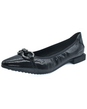 The Flexx Raven Leather Flat - Blue
