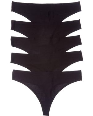Honeydew Intimates Set Of 5 Skinz Thong - Black