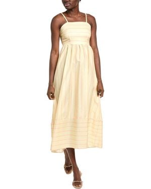IPPONELLI Open Back Midi Dress - Natural
