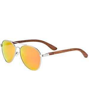 Earth Wood Sayulita 61Mm Polarized Sunglasses - Metallic