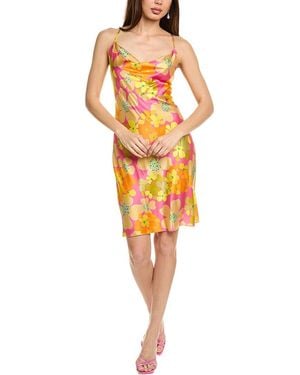 FLORA BEA NYC Savi Silk Mini Dress - Orange