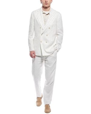 Brunello Cucinelli 2Pc Linen Suit - White