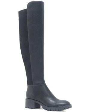 Kenneth Cole Riva Over-The-Knee Leather Boot - Blue