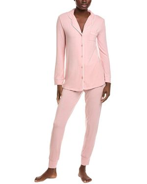 Rachel Parcell 2Pc Jersey Pyjama Set - Pink