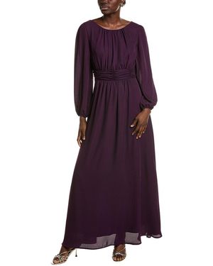 Pascale La Mode Ruched Waist Maxi Dress - Purple