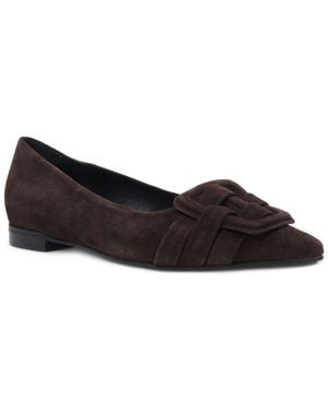 Aquatalia Jojo Waterproof Suede Flat - Black