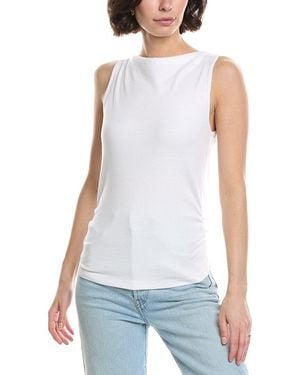 Michael Stars Coco Ruched Top - White