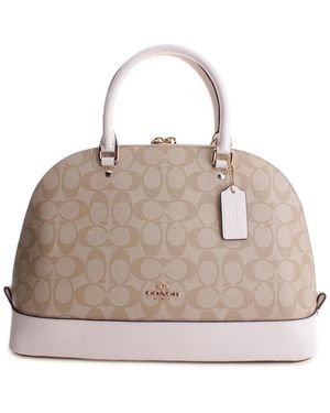 COACH Signature Sierra Satchel - Natural