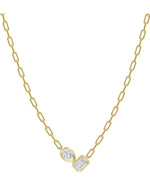 Lab Grown Diamonds 18K Over 1.80 Ct. Tw. Lab-Grown Diamond Necklace - Metallic