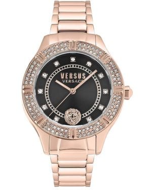 Versus Versus By Versace Canton Road Crystal Watch - Metallic