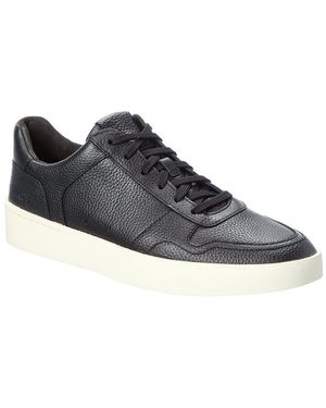 Vince Peyton Leather Trainer - Black