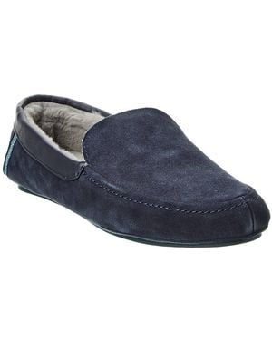 Ted Baker Vallant Suede Moccasin Slipper - Blue