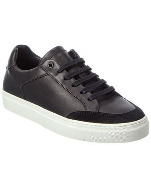 Reiss Ashley Leather Sneaker Calf Leather & Polyester Shoe - Black