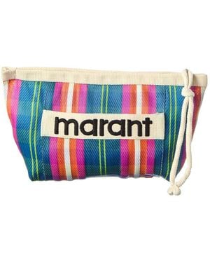Isabel Marant Logo Canvas Pouch - White