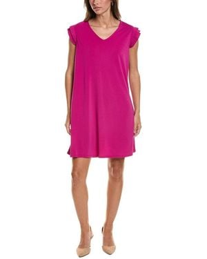 Adrianna Papell Moss Crepe Shift Dress - Pink