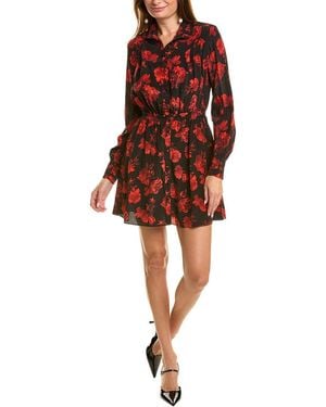The Kooples Silk Shirtdress - Red