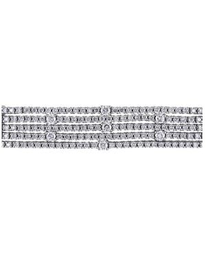 Diamond Select Cuts Certified 18K 7.90 Ct. Tw. Diamond Bracelet - White