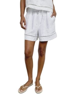 Splendid Stella Linen Short - White