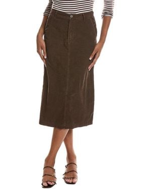Velvet By Graham & Spencer Fia Corduroy Skirt - Brown