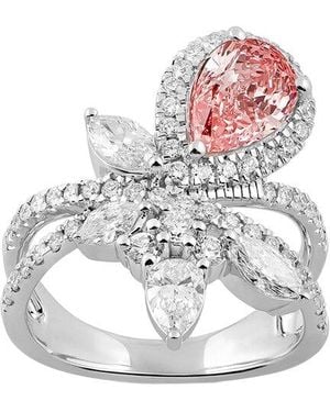Brilliant Bloom 14K 3.00 Ct. Tw. Lab-Grown Diamond Ring - White