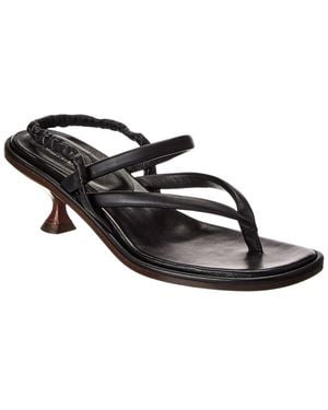 Tod's Leather Sandal - Black