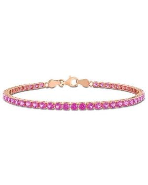 Rina Limor 6.12 Ct. Tw. Lab-Grown Sapphire Bracelet - Pink