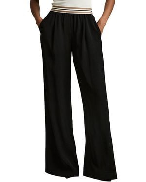 Reiss Wide Leg Trouser - Black