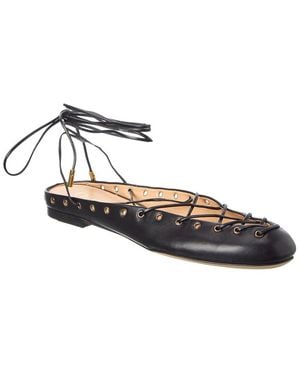 Chloé Ghillies Leather Ballerina Flat - Blue