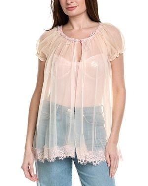 Free People Bali Good Graces Bodysuit - Blue