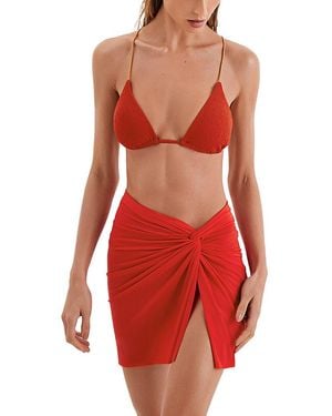 ViX Solid Karen Mini Skirt - Red