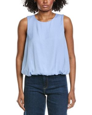 Vince Camuto Bubble Hem Blouse - Blue