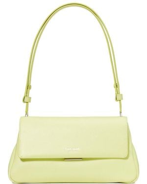 Kate Spade Grace Fine Grain Leather Shoulder Bag - Yellow