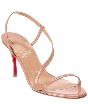 Christian Louboutin Rosa Z 80 Patent Sandal - Pink