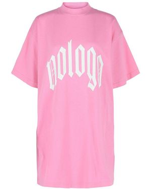 Balenciaga Oversized No Logo T-Shirt - Pink