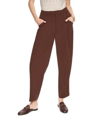 Halston Straight Leg Trouser - Brown
