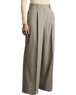 Reiss Tallulah Wool-Blend Trouser - Gray