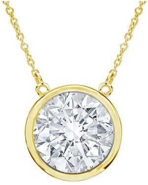 Diana M. Jewels Fine Jewellery 14k 0.25 Ct. Tw. Diamond Necklace - Blue