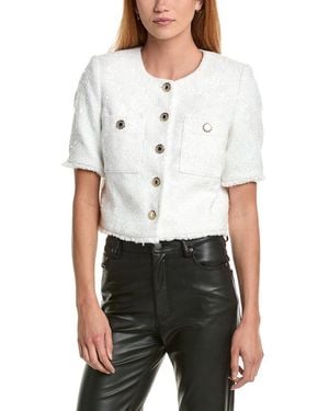 KARL LAGERFELD Wool-Blend Jacket - White