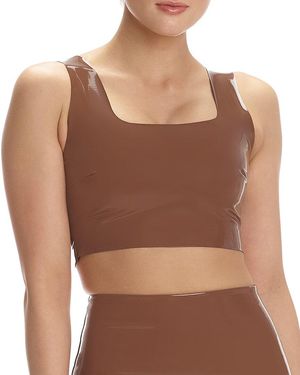 Commando Crop Top - Brown