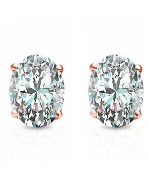 Suzy Levian CZ Jewelry Suzy Levian Silver Cz Studs - Blue