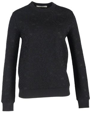 Givenchy Lace Detailed Crewneck Sweater, Size Eu (Authentic Pre-Loved) - Black