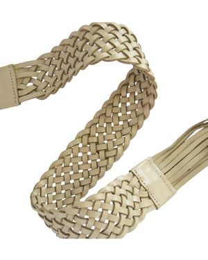 Ada Zoe Leather Belt - Metallic