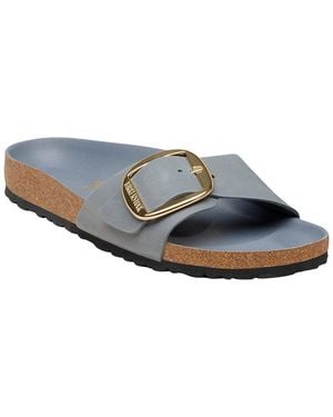 Birkenstock Madrid Big Buckle Leather Sandal - Blue