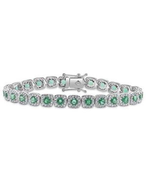 Sabrina Designs 14k 7.36 Ct. Tw. Diamond & Emerald Bracelet - Multicolour