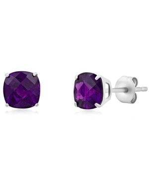 MaxColor 3.20 Ct. Tw. Amethyst Studs - Purple