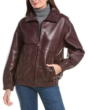 Walter Baker Kerry Leather Jacket - Brown