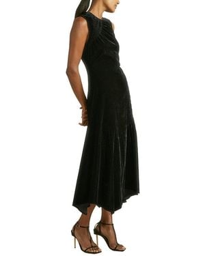Reiss Blakely Sleeveless Velvet Dress - Black