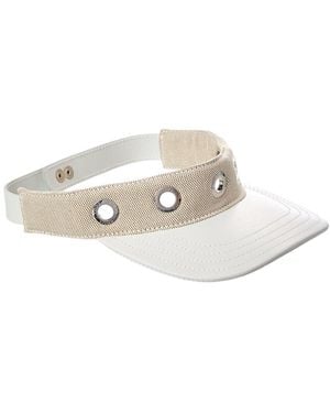 Tod's Leather Visor - White