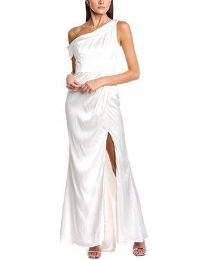 Black by Bariano Madonna Draped Gown - White