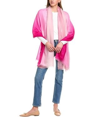 Sofiacashmere Sofiacashmere Ombre Cashmere Wrap - Pink